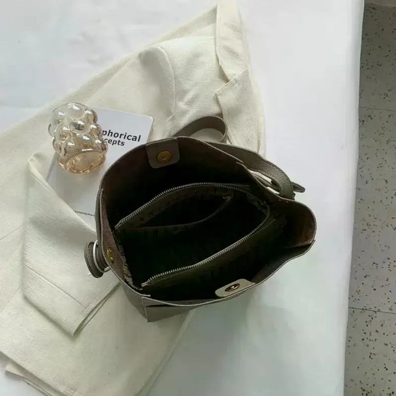 Bucket Shoulder Side Bags for Women 2024 Female Designers