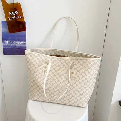 Large Capacity Shoulder Bag Women's PU Leather Handbag