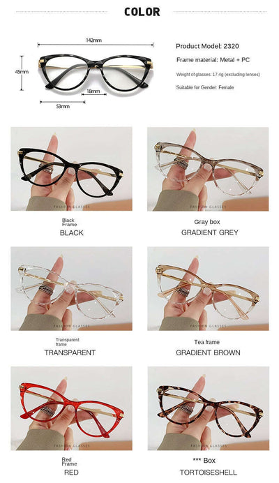 New Sexy Cat Eye Glasses Women Anti Blue Light Transparent Eyewear FASHION FREANZY