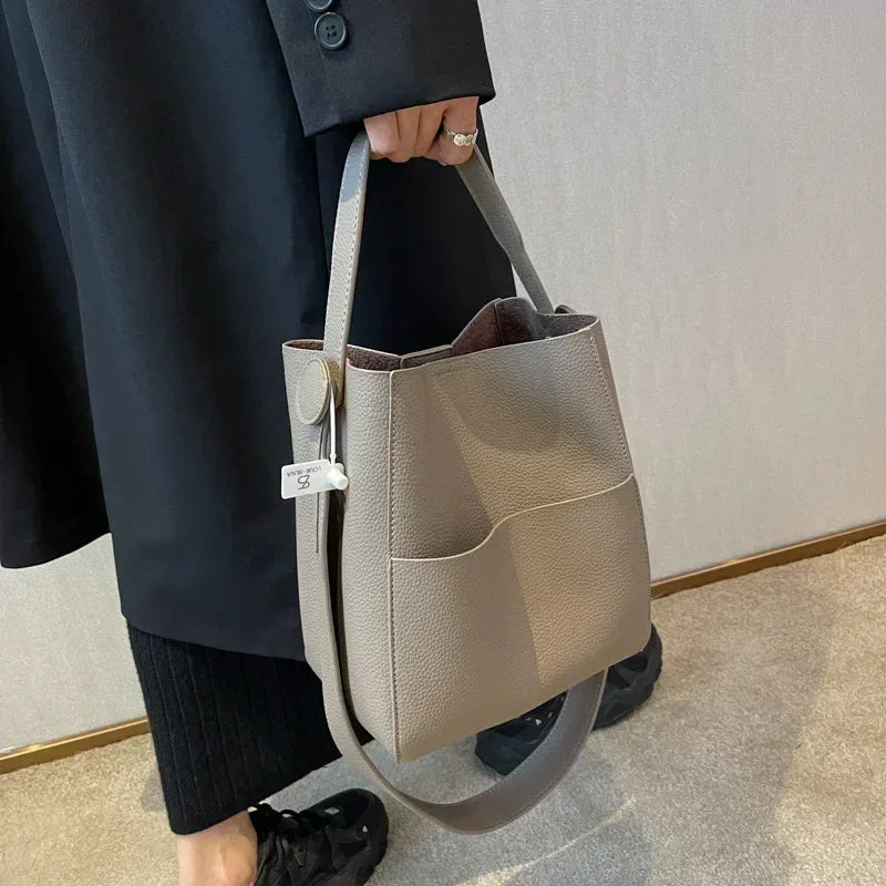 Bucket Shoulder Side Bags for Women 2024 Female Designers