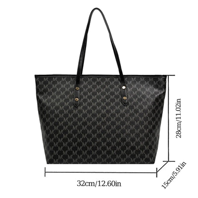 Large Capacity Shoulder Bag Women's PU Leather Handbag