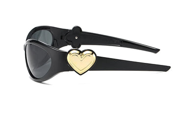 8pcs Brand Sunglasses Women Men Oversized Y2K Trendy Wrap