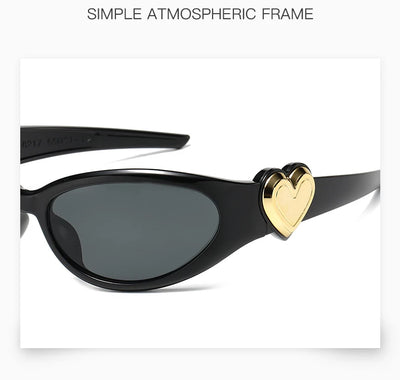 8pcs Brand Sunglasses Women Men Oversized Y2K Trendy Wrap