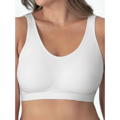 Women Daily Comfort Wireless Shaper Bra Sexy Bright Silk