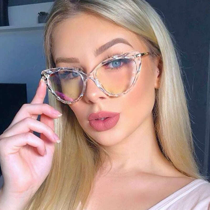 New Sexy Cat Eye Glasses Women Anti Blue Light Transparent Eyewear FASHION FREANZY