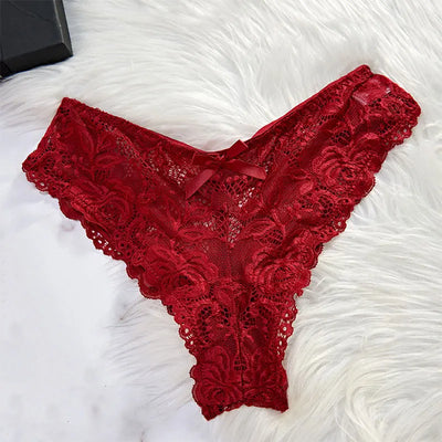 Tulle Suspenders Exquisite Women's Lencerias Lace V-Neck Underwear