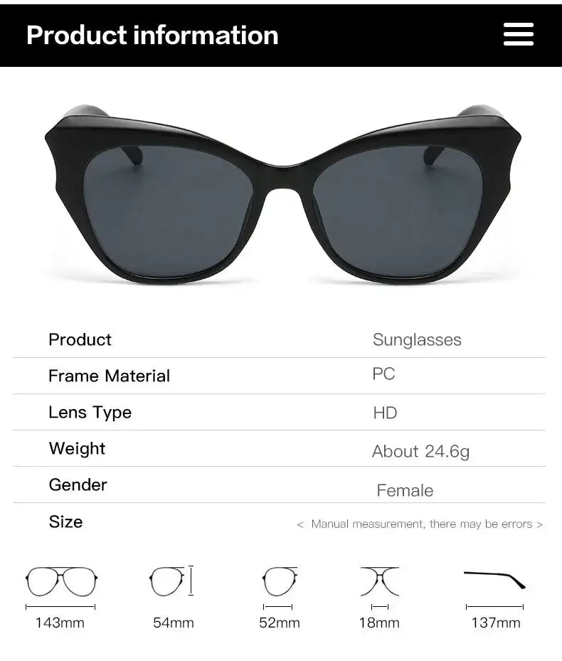 Cat Eye Vintage Sunglasses Women Brand Designer Fashion FASHION FREANZY