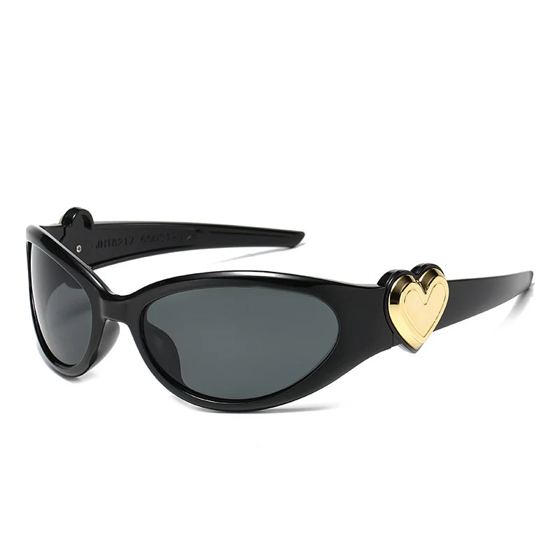 8pcs Brand Sunglasses Women Men Oversized Y2K Trendy Wrap