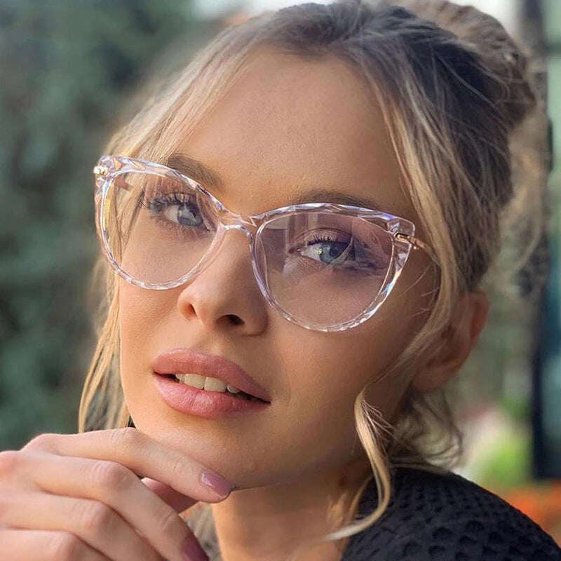 New Sexy Cat Eye Glasses Women Anti Blue Light Transparent Eyewear FASHION FREANZY