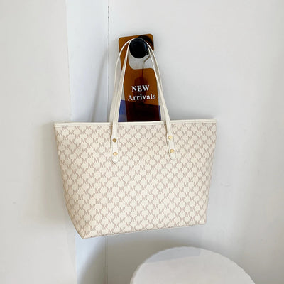 Large Capacity Shoulder Bag Women's PU Leather Handbag