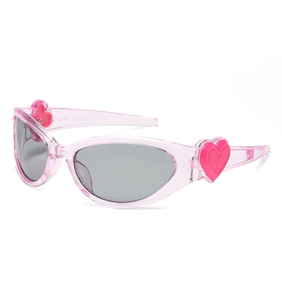 8pcs Brand Sunglasses Women Men Oversized Y2K Trendy Wrap