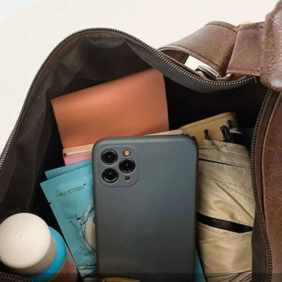 PU Leather Commuter Fashion Vintage Casual Tote Bag Maillard FASHION FREANZY