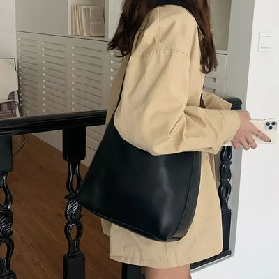 All-Match Women Shoulder Bag Solid Fashion Handbag Crossbody Bag