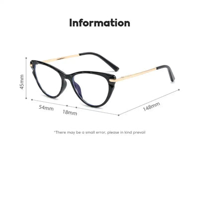 New Sexy Cat Eye Glasses Women Anti Blue Light Transparent Eyewear FASHION FREANZY