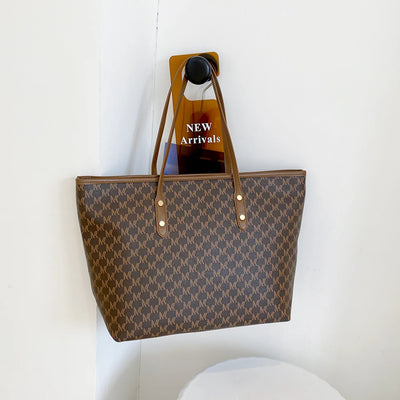Large Capacity Shoulder Bag Women's PU Leather Handbag