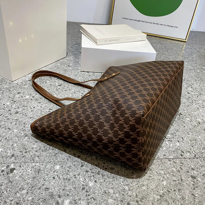 Large Capacity Shoulder Bag Women's PU Leather Handbag