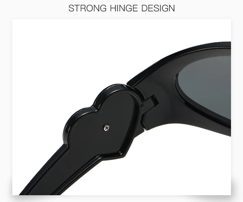 8pcs Brand Sunglasses Women Men Oversized Y2K Trendy Wrap