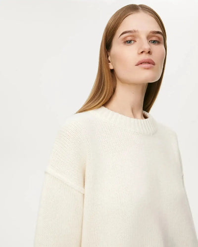 Fashion Loose Knitted Pullover Women‘s Autumn Winter Casual Solid Color O-neck Basic Thick Warm Oversized Knitted Sweater Female FASHION FREANZY