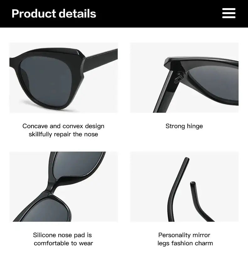 Cat Eye Vintage Sunglasses Women Brand Designer Fashion FASHION FREANZY