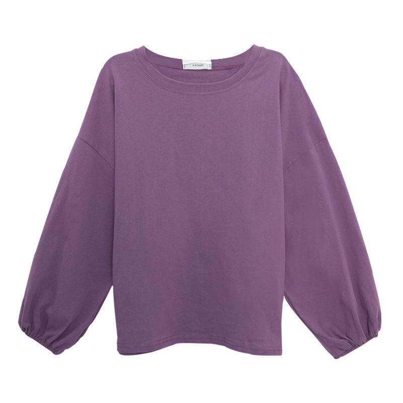 Students Slimming Sweater Lantern Sleeve